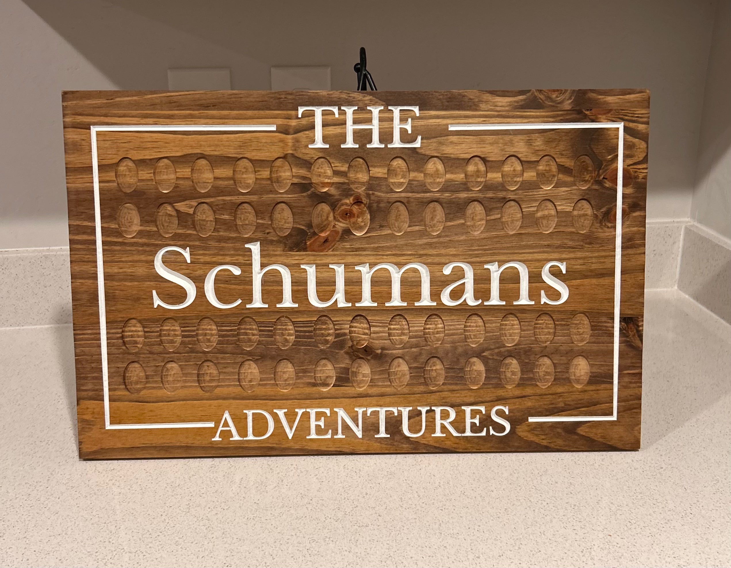 Pressed Penny Display Sign – Family Adventure Wall Mount (22” x 14”)