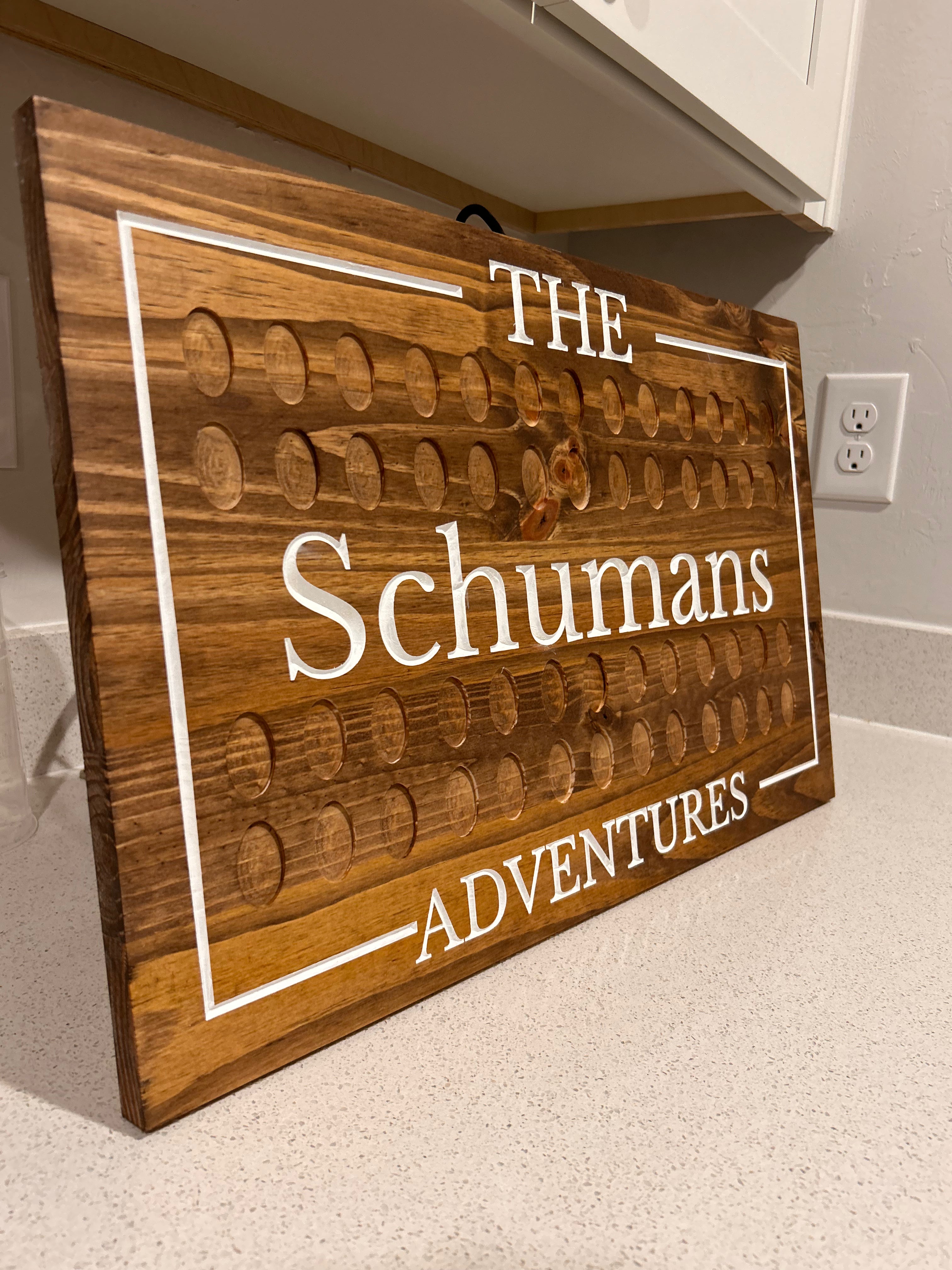 Pressed Penny Display Sign – Family Adventure Wall Mount (22” x 14”)