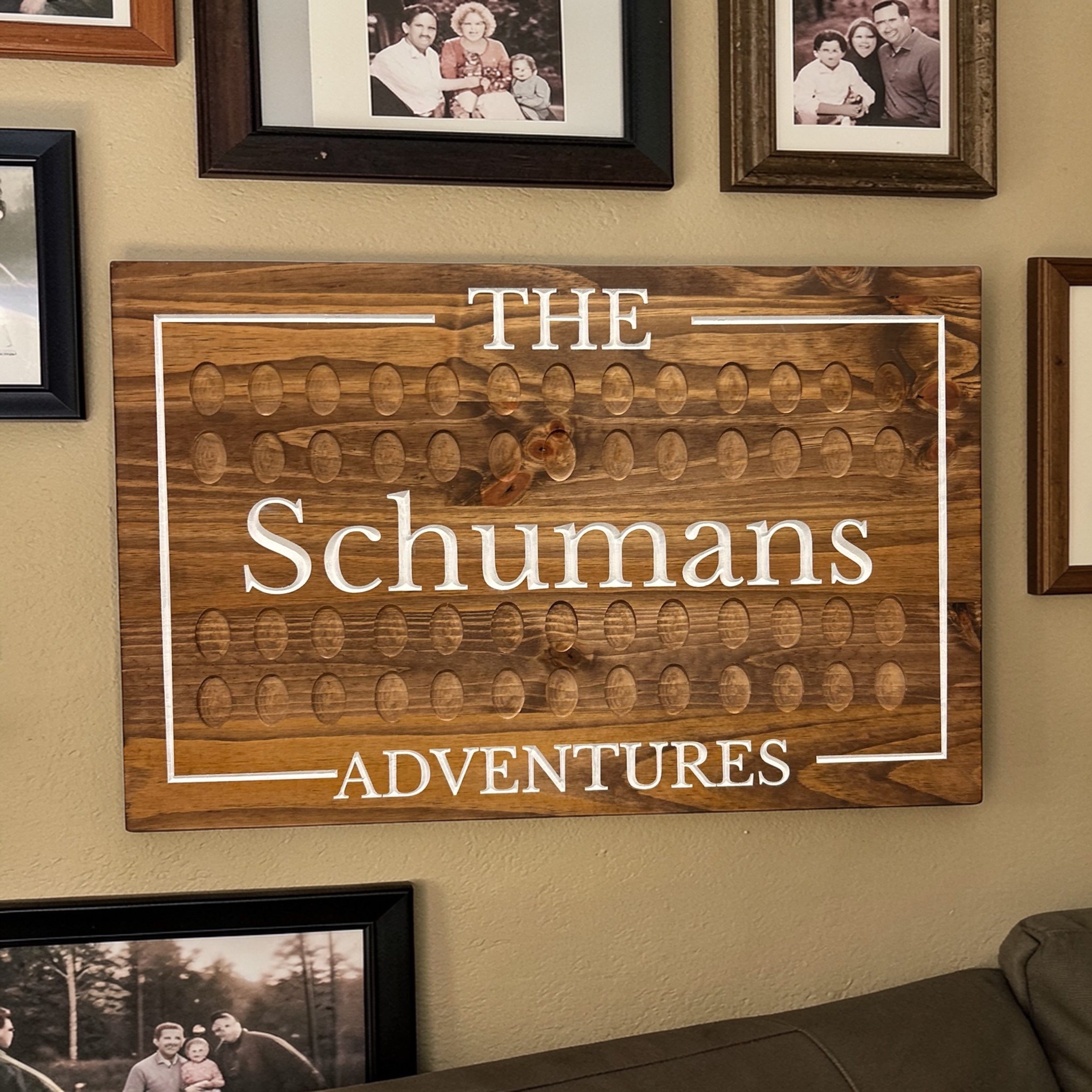 Pressed Penny Display Sign – Family Adventure Wall Mount (22” x 14”)