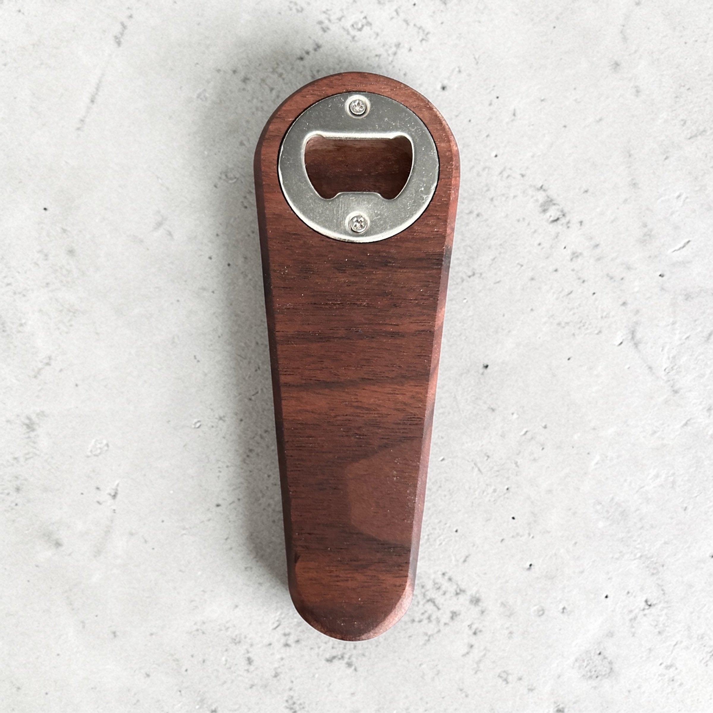Bottle Opener walnut Topographic– Epoxy Inlay | Miller Designs Custom CNC