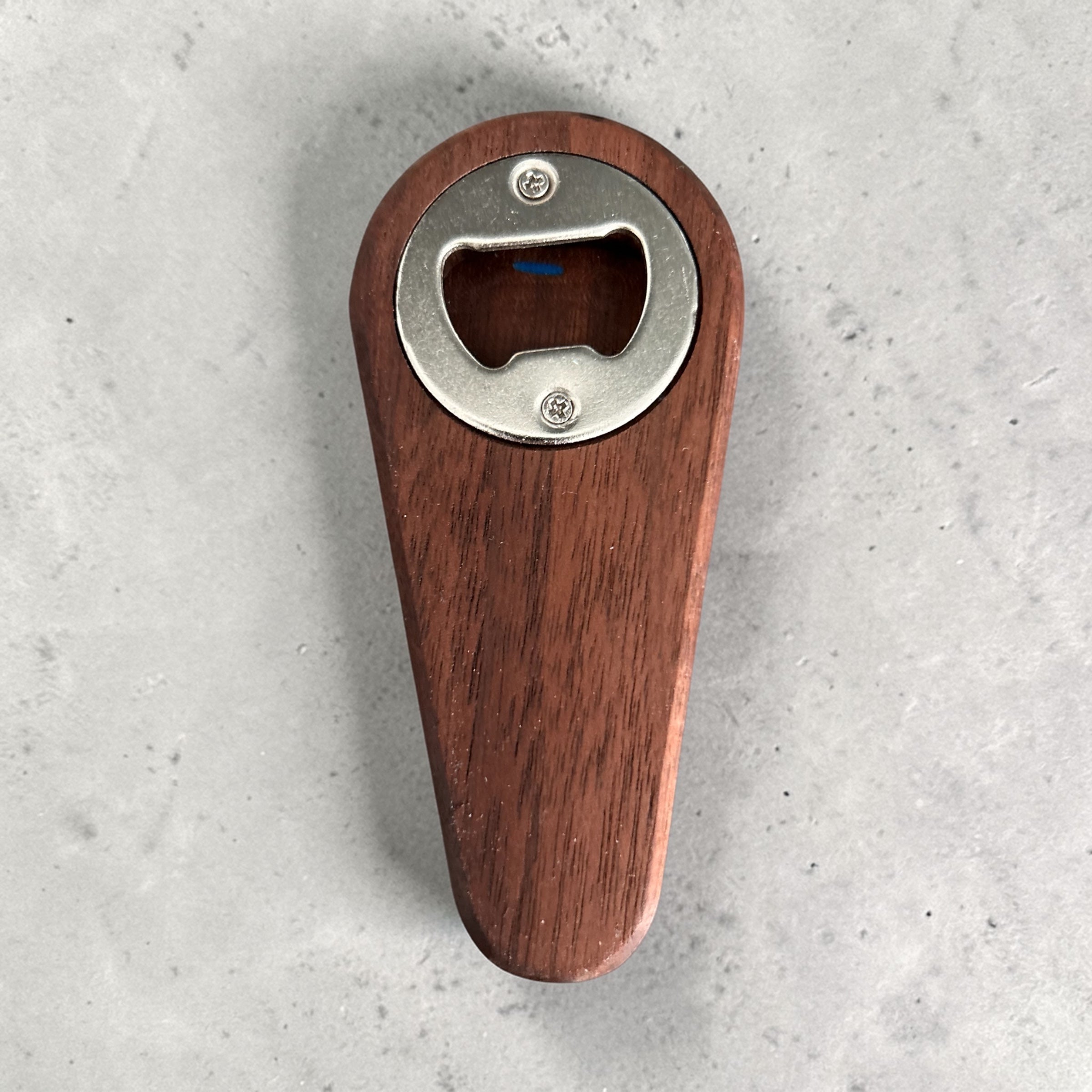 Bottle Opener walnut Topographic– Epoxy Inlay | Miller Designs Custom CNC