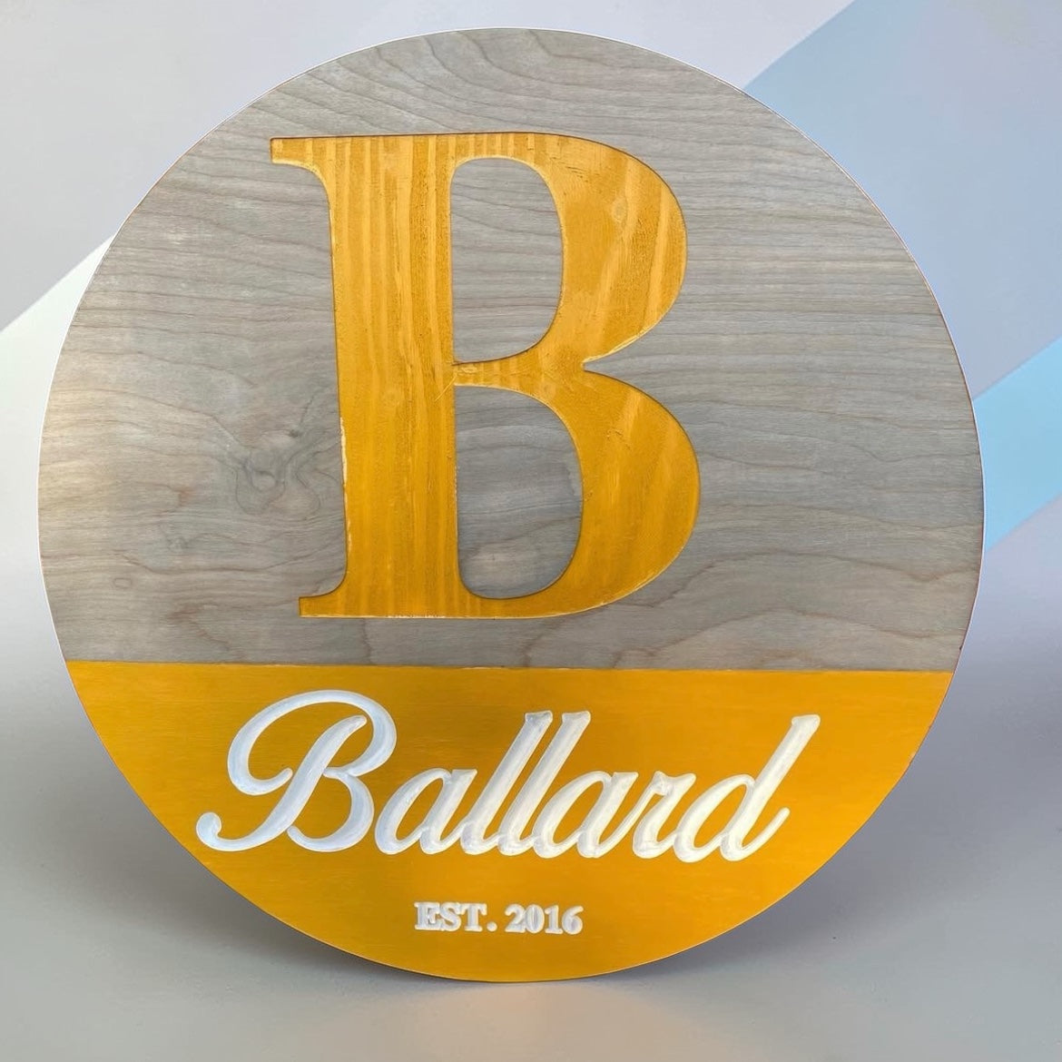 Custom round sign 24”