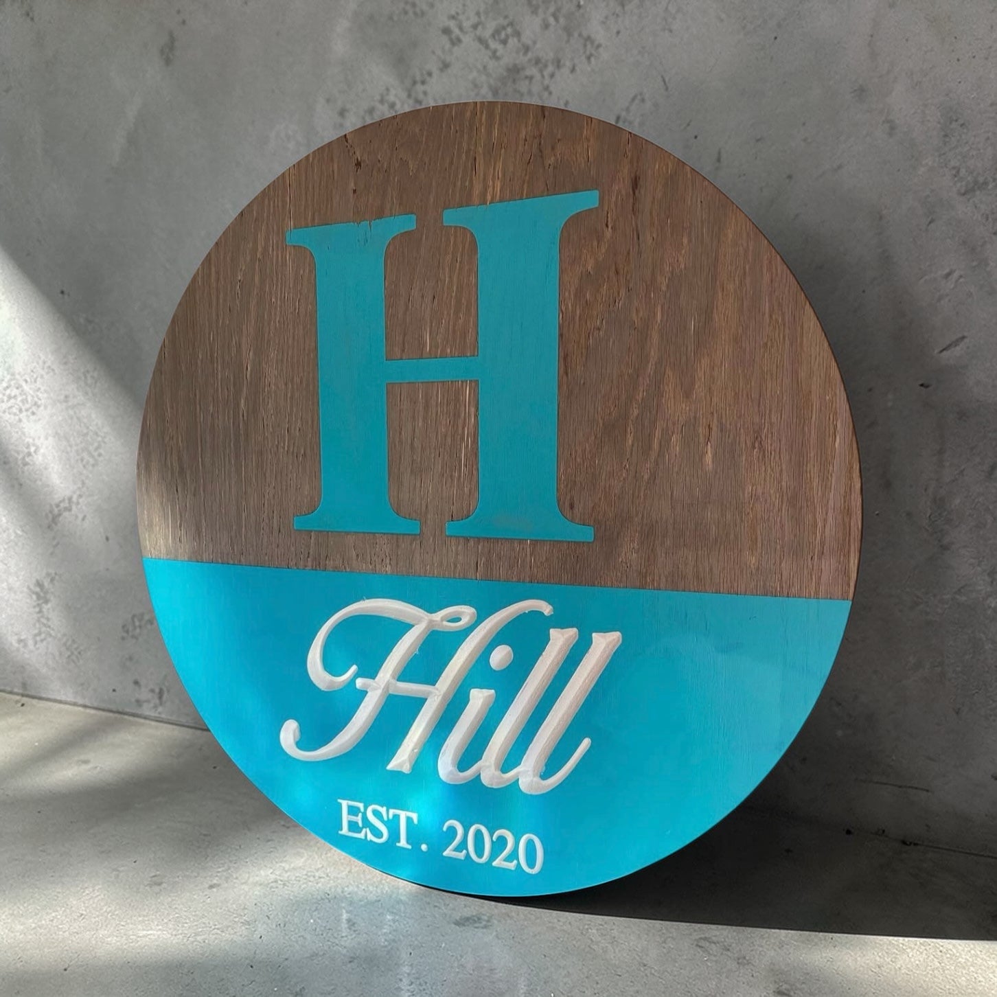 Custom round sign 24”