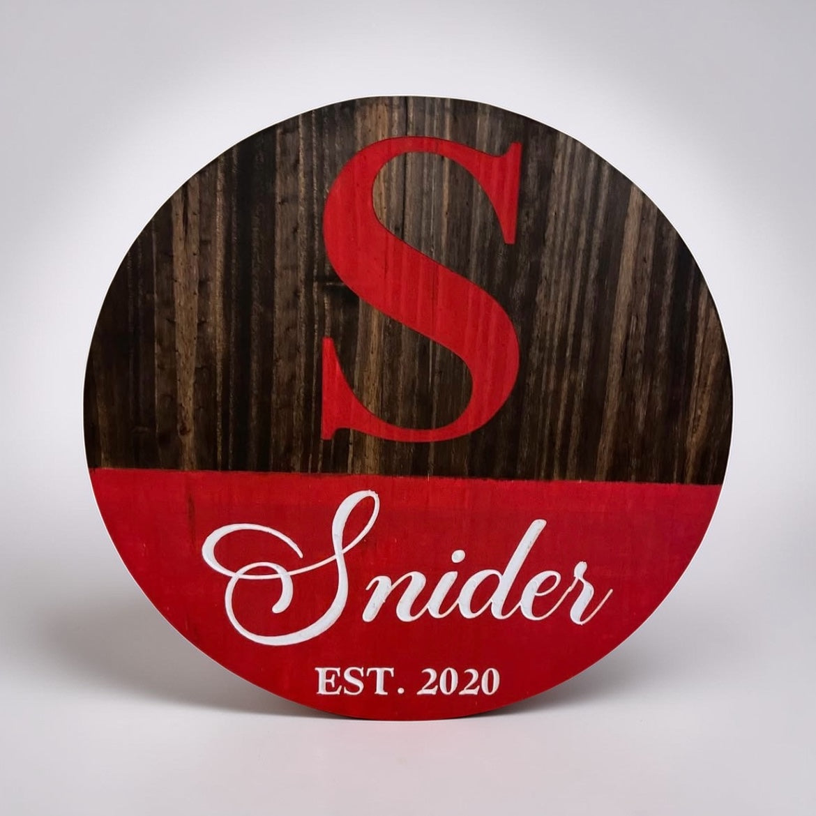 Custom round sign 24”